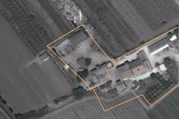 Foto aerea dell'area di pertinenza