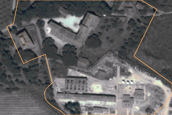 Foto aerea dell'area di pertinenza