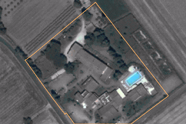 Foto aerea dell'area di pertinenza