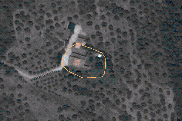 Foto aerea dell'area di pertinenza
