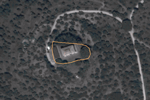Foto aerea dell'area di pertinenza