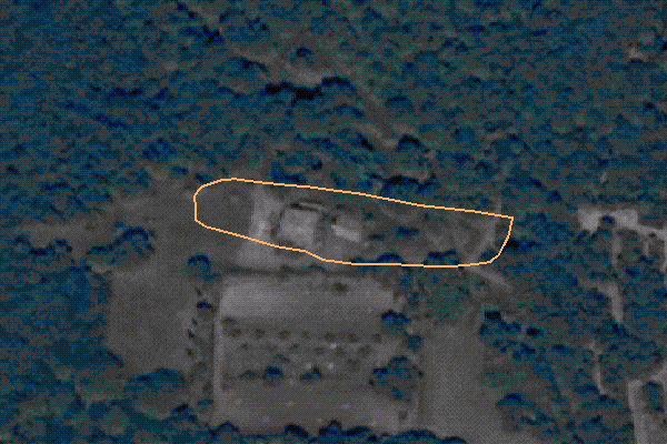 Foto aerea dell'area di pertinenza