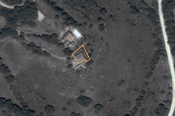 Foto aerea dell'area di pertinenza