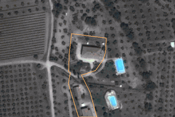 Foto aerea dell'area di pertinenza